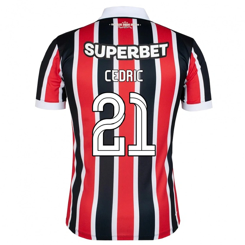 Danxen Børn Cédric Soares #21 Rød Hvid Sort Udebane Spillertrøjer 2026/27 Trøje T-Shirt