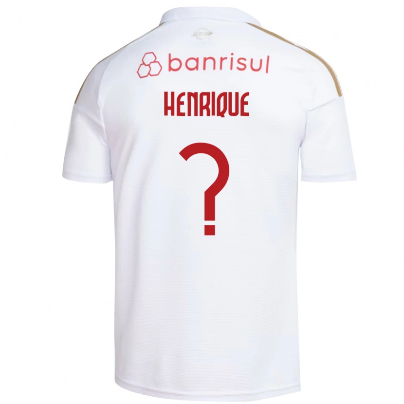 Danxen Børn Henrique De Aguiar De Mendonça #0 Hvid Rød Udebane Spillertrøjer 2026/27 Trøje T-Shirt