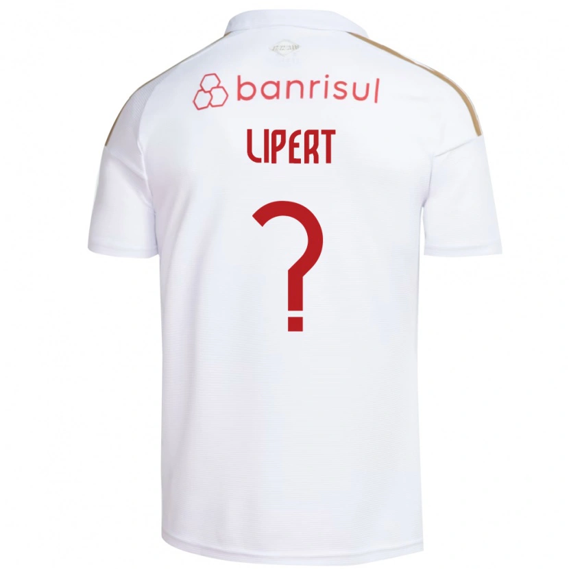 Danxen Børn Henrique Lipert #0 Hvid Rød Udebane Spillertrøjer 2026/27 Trøje T-Shirt