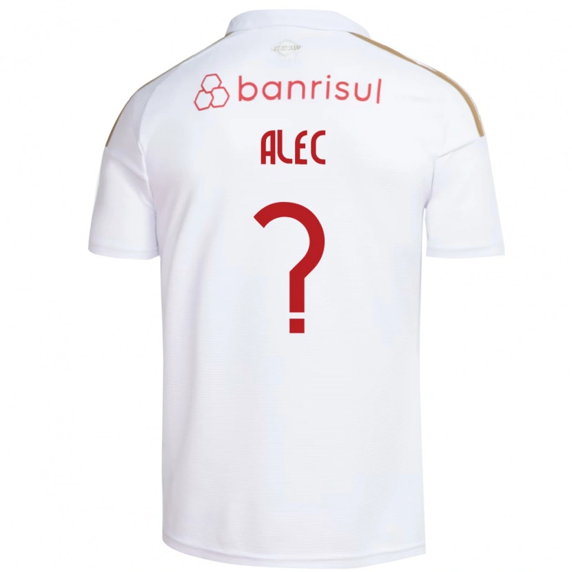 Danxen Børn Alec #0 Hvid Rød Udebane Spillertrøjer 2026/27 Trøje T-Shirt