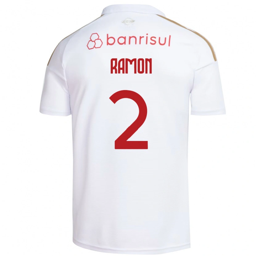 Danxen Børn Ramon #2 Hvid Rød Udebane Spillertrøjer 2026/27 Trøje T-Shirt