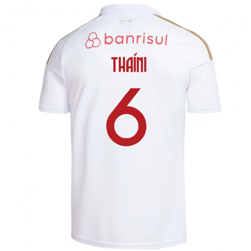 Danxen Børn Thaíni #6 Hvid Rød Udebane Spillertrøjer 2026/27 Trøje T-Shirt