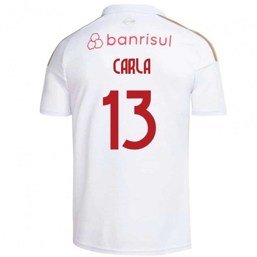 Danxen Børn Carla #13 Hvid Rød Udebane Spillertrøjer 2026/27 Trøje T-Shirt