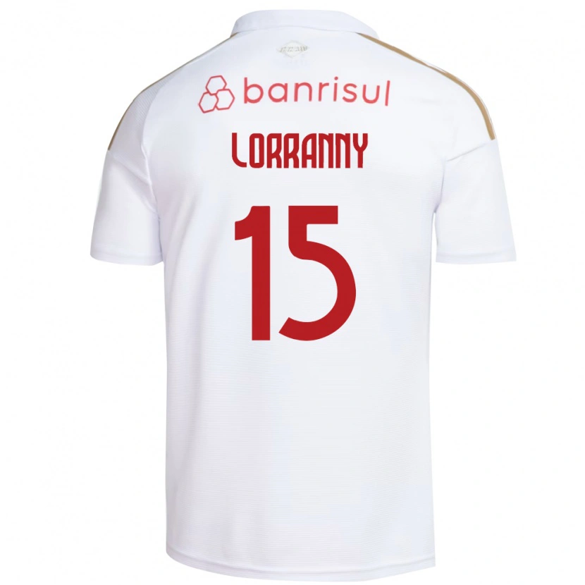 Danxen Børn Lorranny #15 Hvid Rød Udebane Spillertrøjer 2026/27 Trøje T-Shirt
