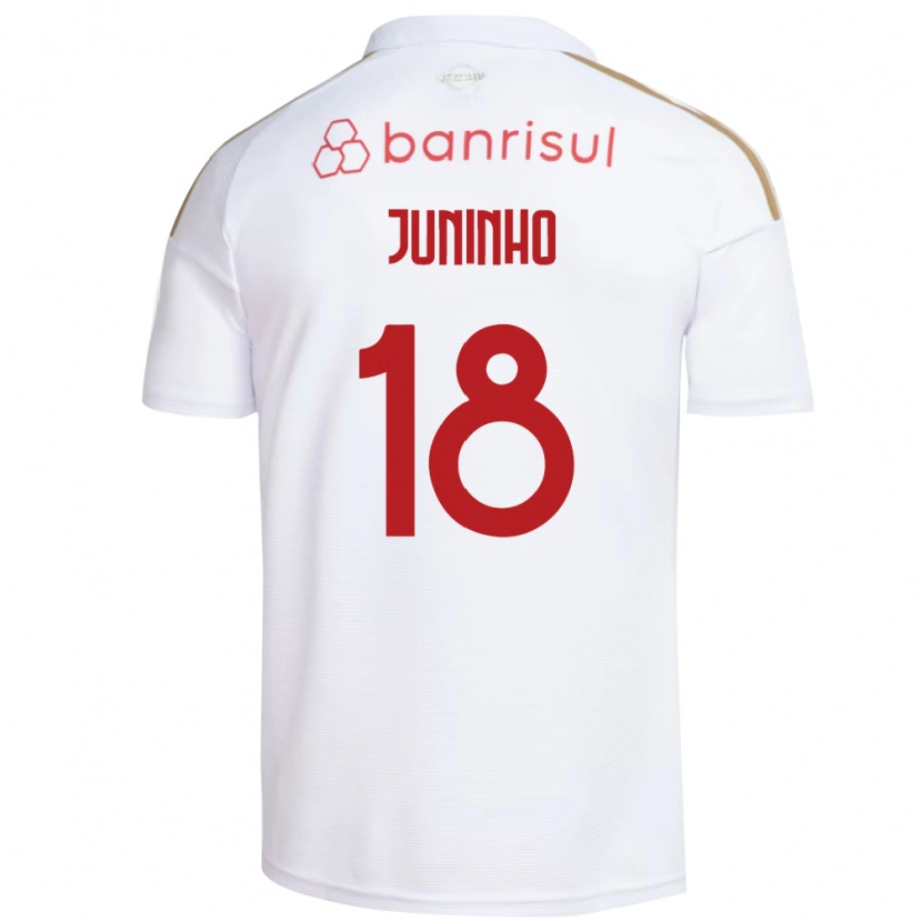 Danxen Børn Juninho #18 Hvid Rød Udebane Spillertrøjer 2026/27 Trøje T-Shirt