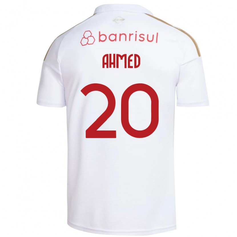Danxen Børn Diego Ahmed #20 Hvid Rød Udebane Spillertrøjer 2026/27 Trøje T-Shirt