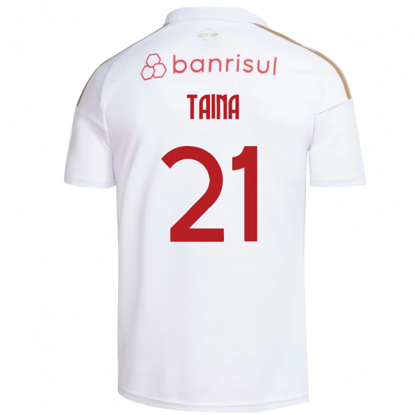 Danxen Børn Taina #21 Hvid Rød Udebane Spillertrøjer 2026/27 Trøje T-Shirt