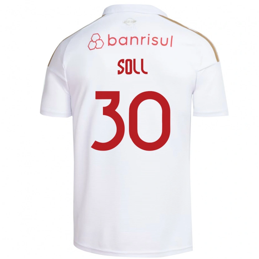 Danxen Børn Soll #30 Hvid Rød Udebane Spillertrøjer 2026/27 Trøje T-Shirt