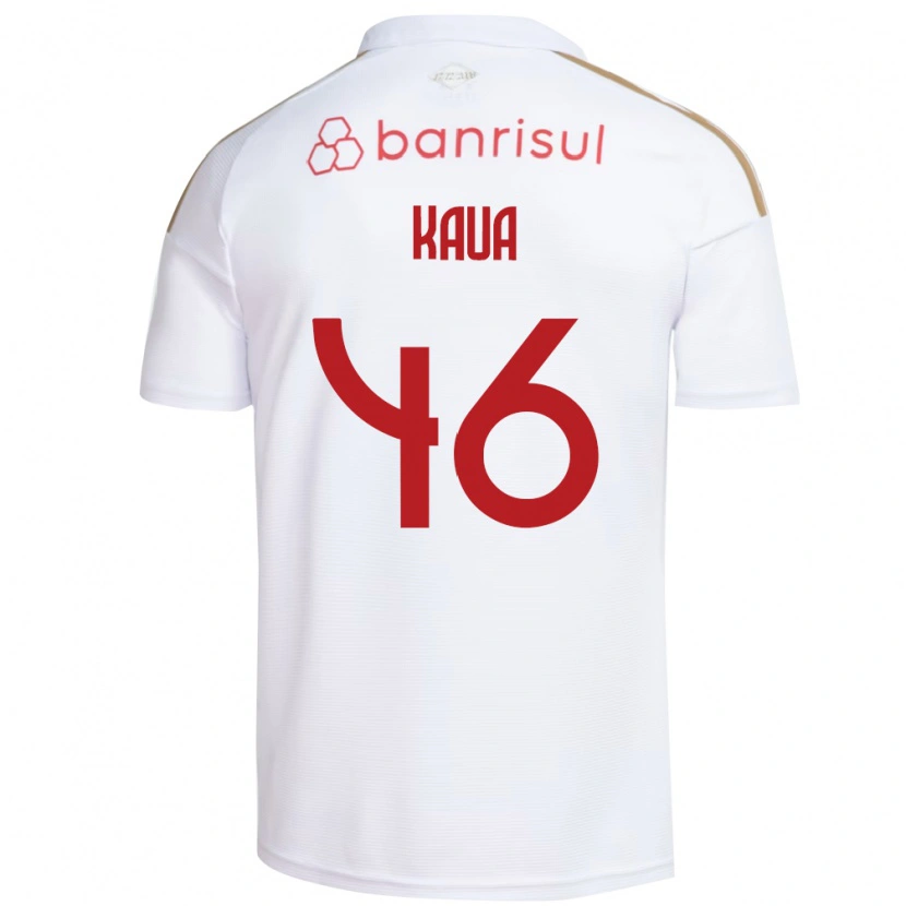 Danxen Børn Pedro Kauã #46 Hvid Rød Udebane Spillertrøjer 2026/27 Trøje T-Shirt