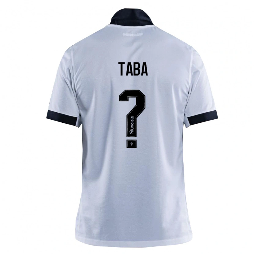 Danxen Børn Taba #0 Sort Hvid Udebane Spillertrøjer 2026/27 Trøje T-Shirt