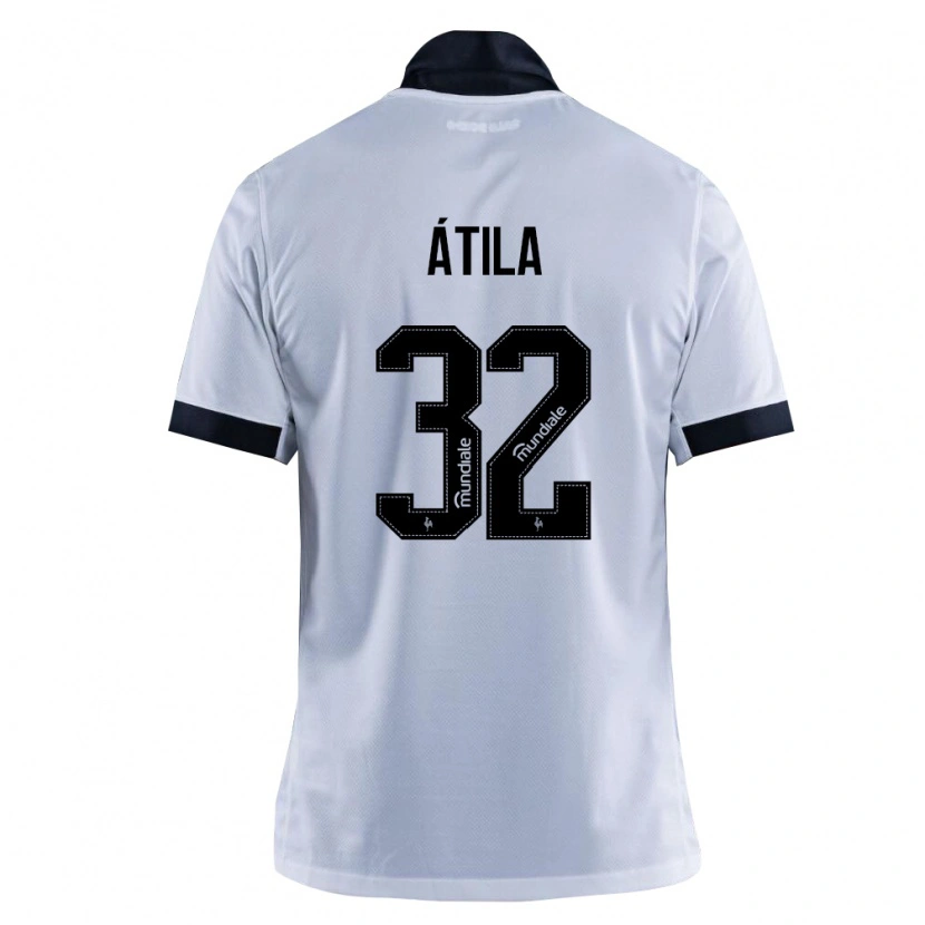 Danxen Børn Gabriel Atila #32 Sort Hvid Udebane Spillertrøjer 2026/27 Trøje T-Shirt