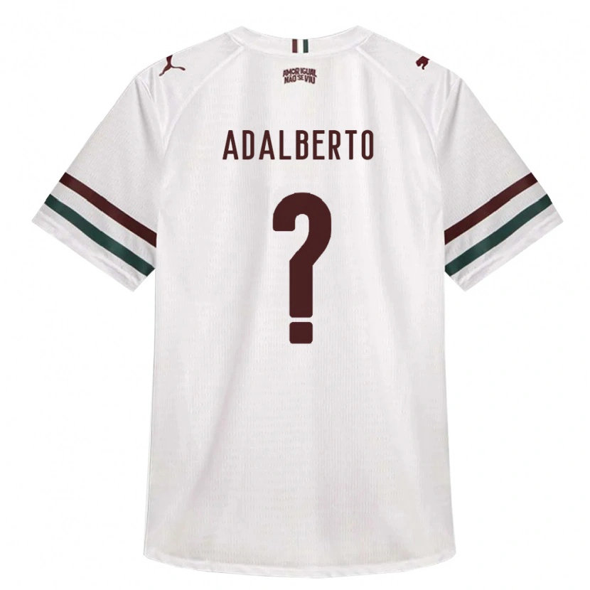 Danxen Børn Adalberto Junior De Jesus Justino #0 Hvid Grøn Vinrød Udebane Spillertrøjer 2026/27 Trøje T-Shirt
