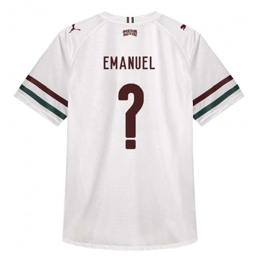 Danxen Børn José Emanuel #0 Hvid Grøn Vinrød Udebane Spillertrøjer 2026/27 Trøje T-Shirt