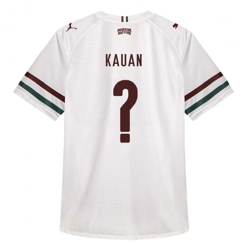 Danxen Børn Victor Kauan Ferreira Lauriano Sousa #0 Hvid Grøn Vinrød Udebane Spillertrøjer 2026/27 Trøje T-Shirt