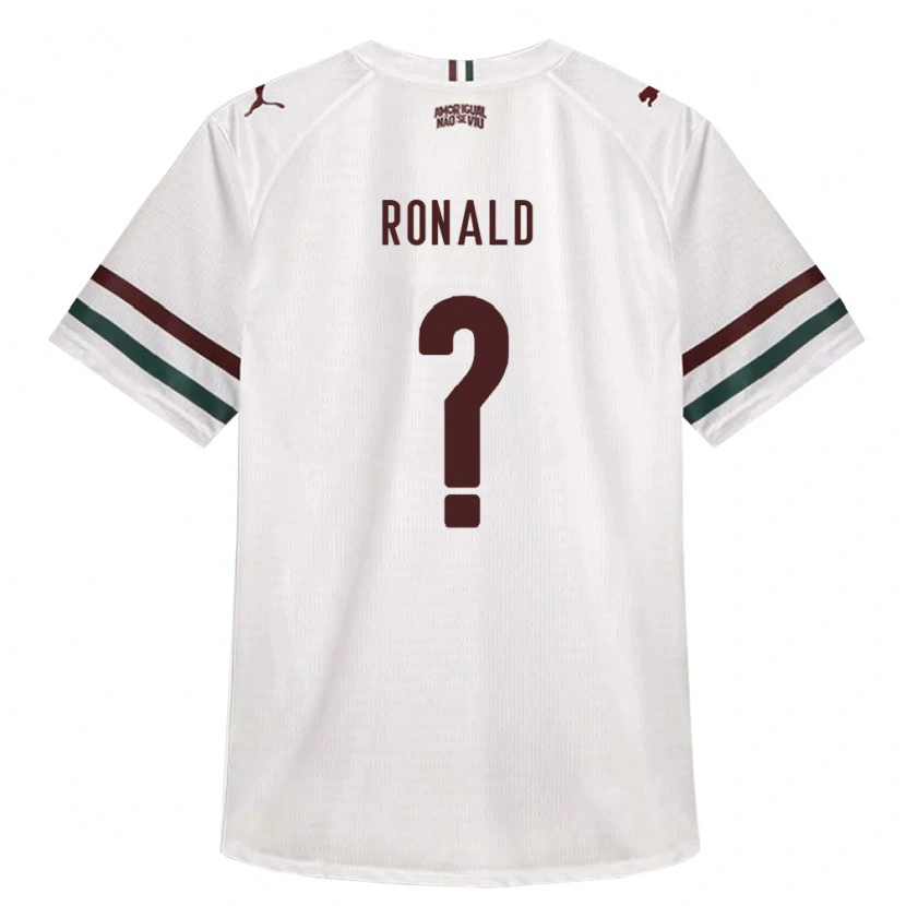 Danxen Børn Ronald Mateus De Souza #0 Hvid Grøn Vinrød Udebane Spillertrøjer 2026/27 Trøje T-Shirt
