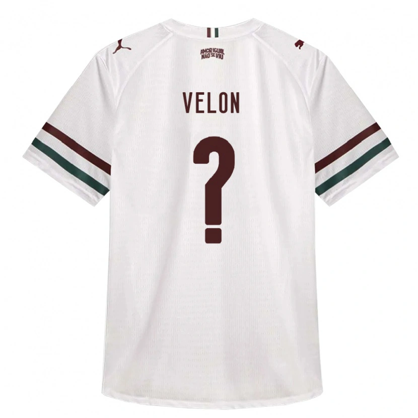 Danxen Børn Kauã Velon #0 Hvid Grøn Vinrød Udebane Spillertrøjer 2026/27 Trøje T-Shirt