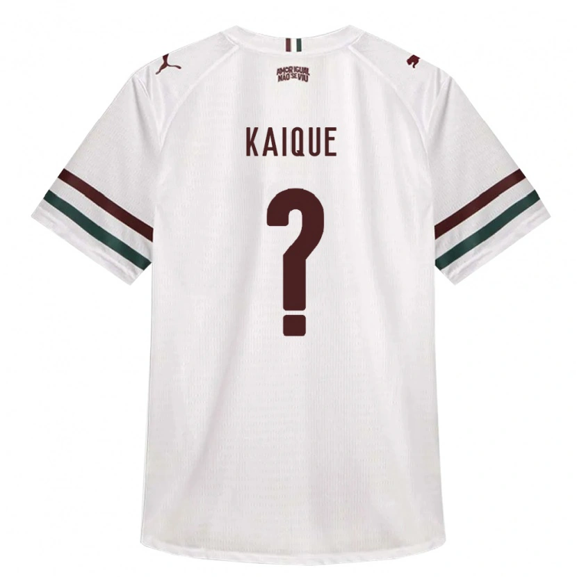 Danxen Børn Kaique Souza Pereira #0 Hvid Grøn Vinrød Udebane Spillertrøjer 2026/27 Trøje T-Shirt
