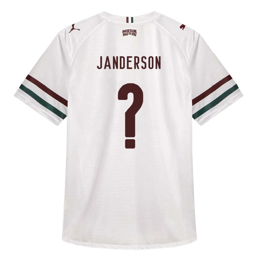 Danxen Børn Janderson #0 Hvid Grøn Vinrød Udebane Spillertrøjer 2026/27 Trøje T-Shirt