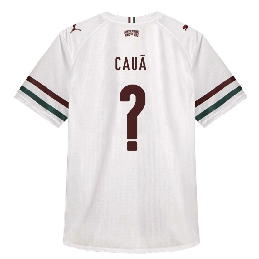 Danxen Børn Cauã #0 Hvid Grøn Vinrød Udebane Spillertrøjer 2026/27 Trøje T-Shirt