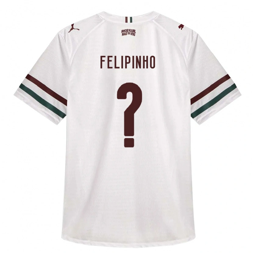 Danxen Børn Felipinho #0 Hvid Grøn Vinrød Udebane Spillertrøjer 2026/27 Trøje T-Shirt