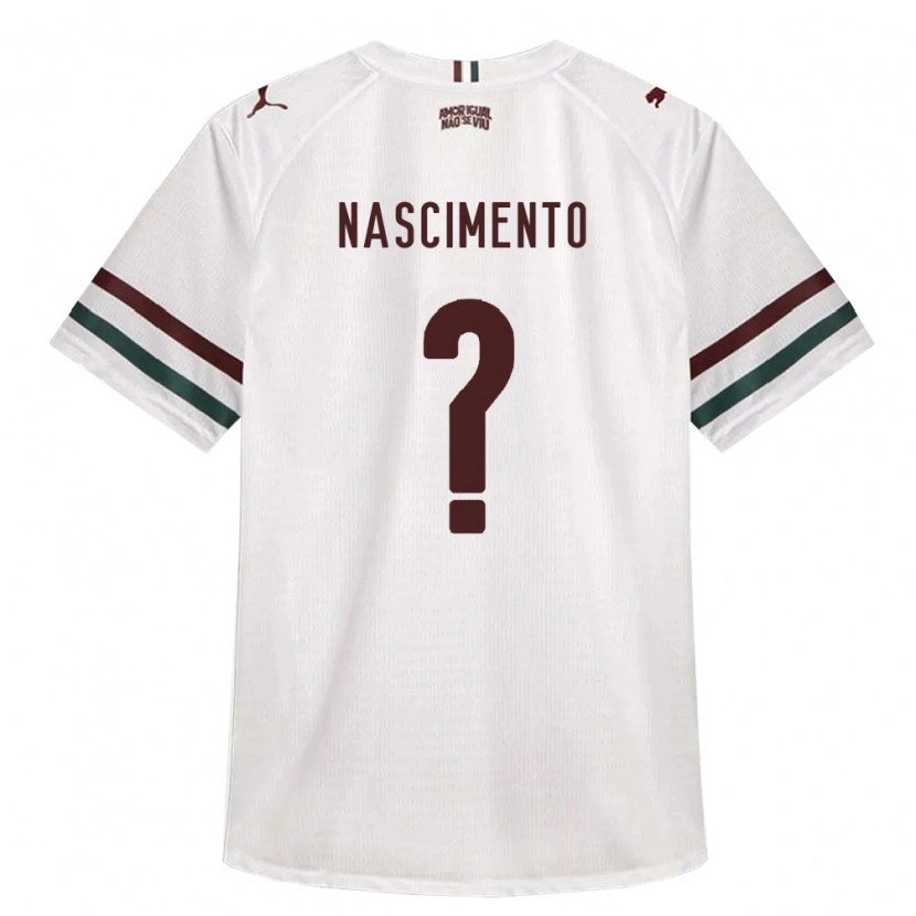 Danxen Børn Hiago Nascimento #0 Hvid Grøn Vinrød Udebane Spillertrøjer 2026/27 Trøje T-Shirt