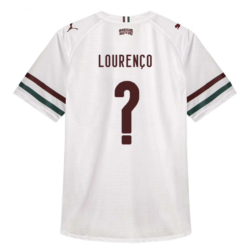 Danxen Børn João Lourenço #0 Hvid Grøn Vinrød Udebane Spillertrøjer 2026/27 Trøje T-Shirt
