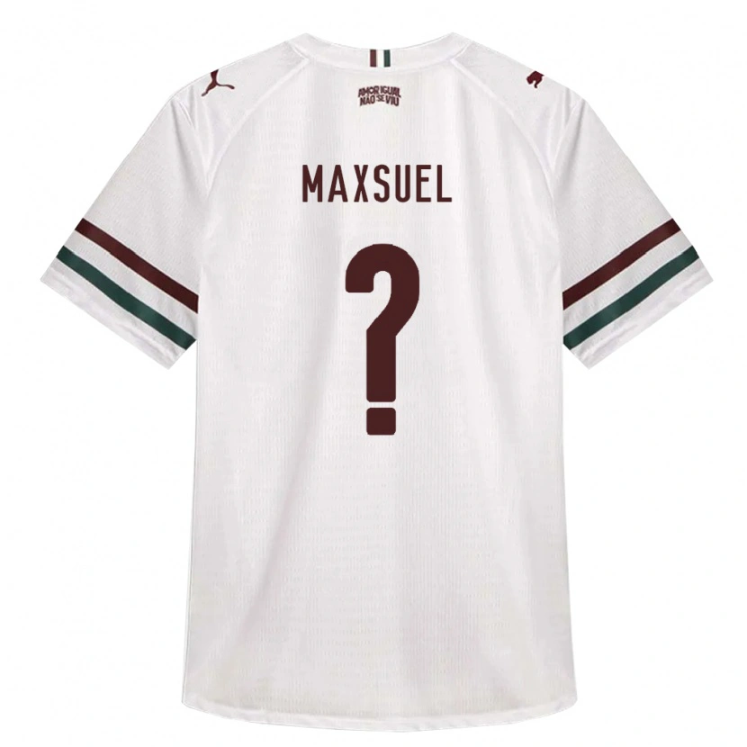 Danxen Børn Maxsuel #0 Hvid Grøn Vinrød Udebane Spillertrøjer 2026/27 Trøje T-Shirt