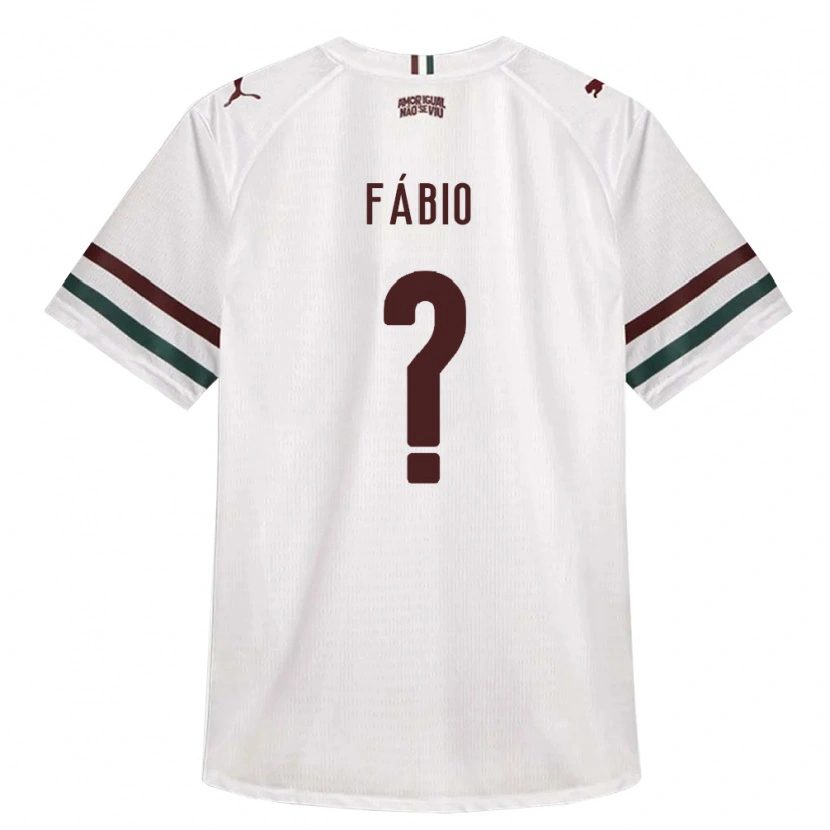 Danxen Børn Fábio #0 Hvid Grøn Vinrød Udebane Spillertrøjer 2026/27 Trøje T-Shirt