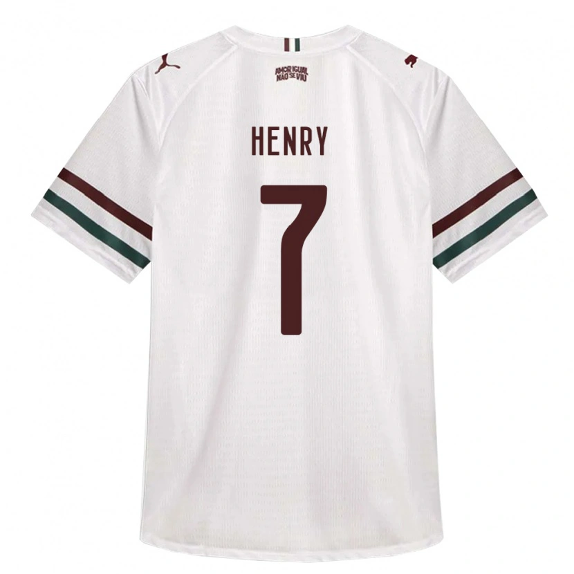 Danxen Børn Paul Henry #7 Hvid Grøn Vinrød Udebane Spillertrøjer 2026/27 Trøje T-Shirt