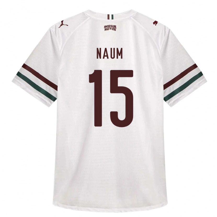 Danxen Børn Jonas Naum #15 Hvid Grøn Vinrød Udebane Spillertrøjer 2026/27 Trøje T-Shirt