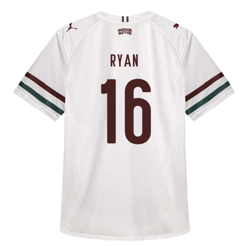 Danxen Børn Arthur Ryan #16 Hvid Grøn Vinrød Udebane Spillertrøjer 2026/27 Trøje T-Shirt