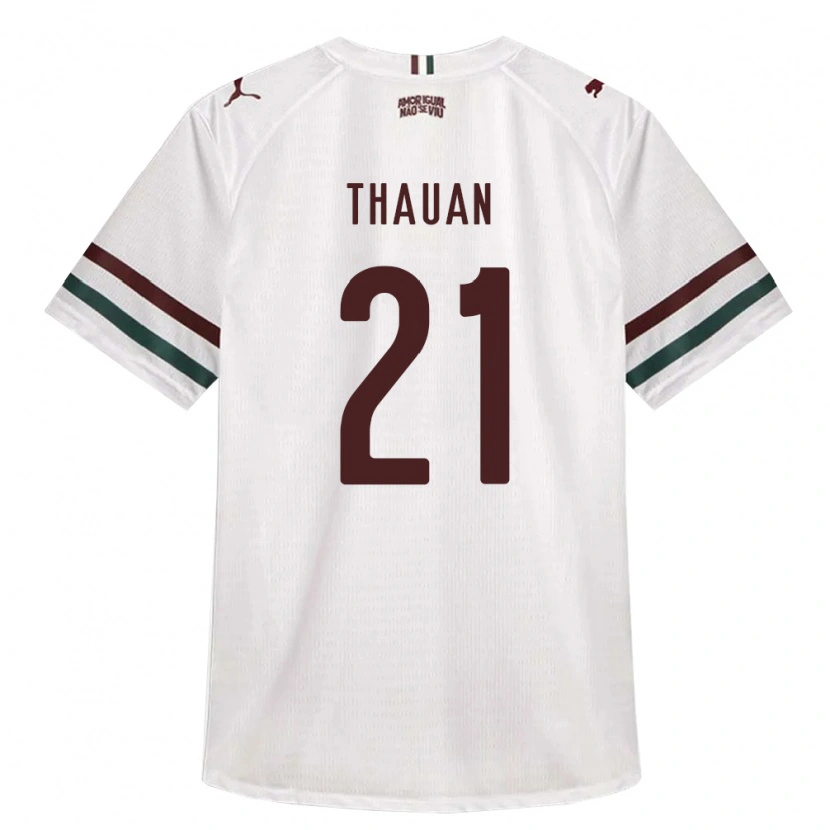 Danxen Børn Weverton Thauan Neres De Sousa #21 Hvid Grøn Vinrød Udebane Spillertrøjer 2026/27 Trøje T-Shirt