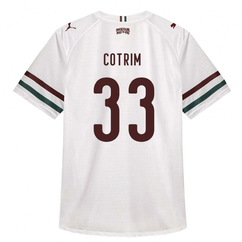 Danxen Børn Bruna Cotrim #33 Hvid Grøn Vinrød Udebane Spillertrøjer 2026/27 Trøje T-Shirt
