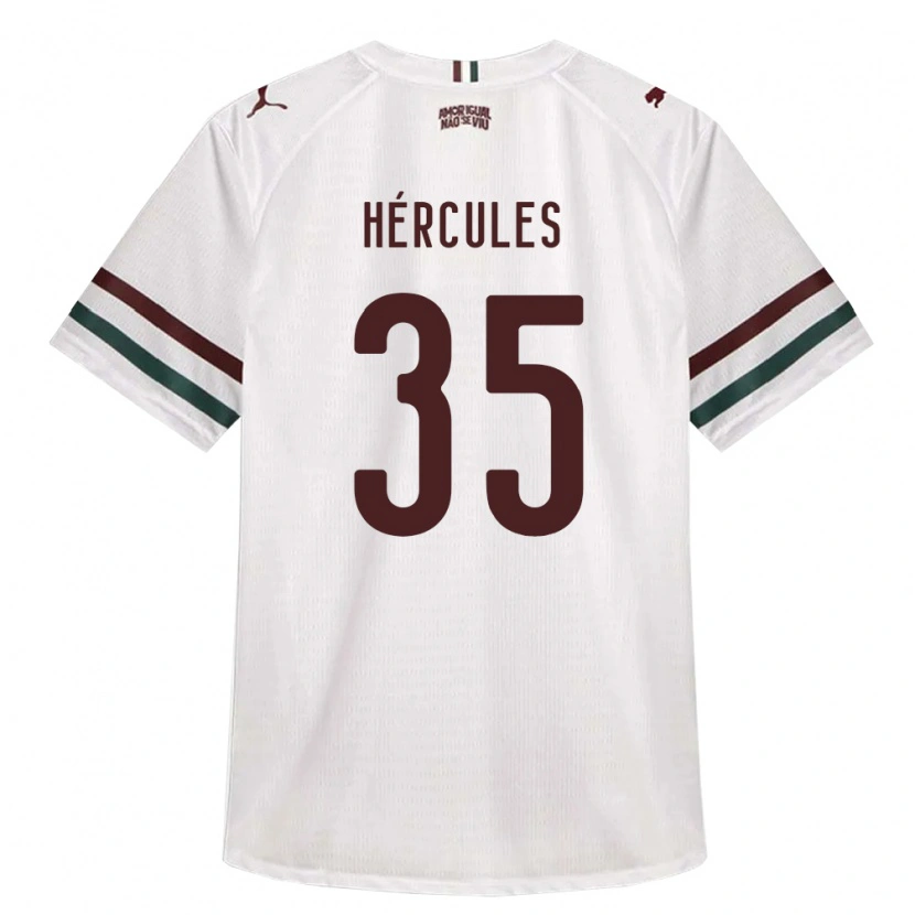 Danxen Børn Hércules Pereira Do Nascimento #35 Hvid Grøn Vinrød Udebane Spillertrøjer 2026/27 Trøje T-Shirt
