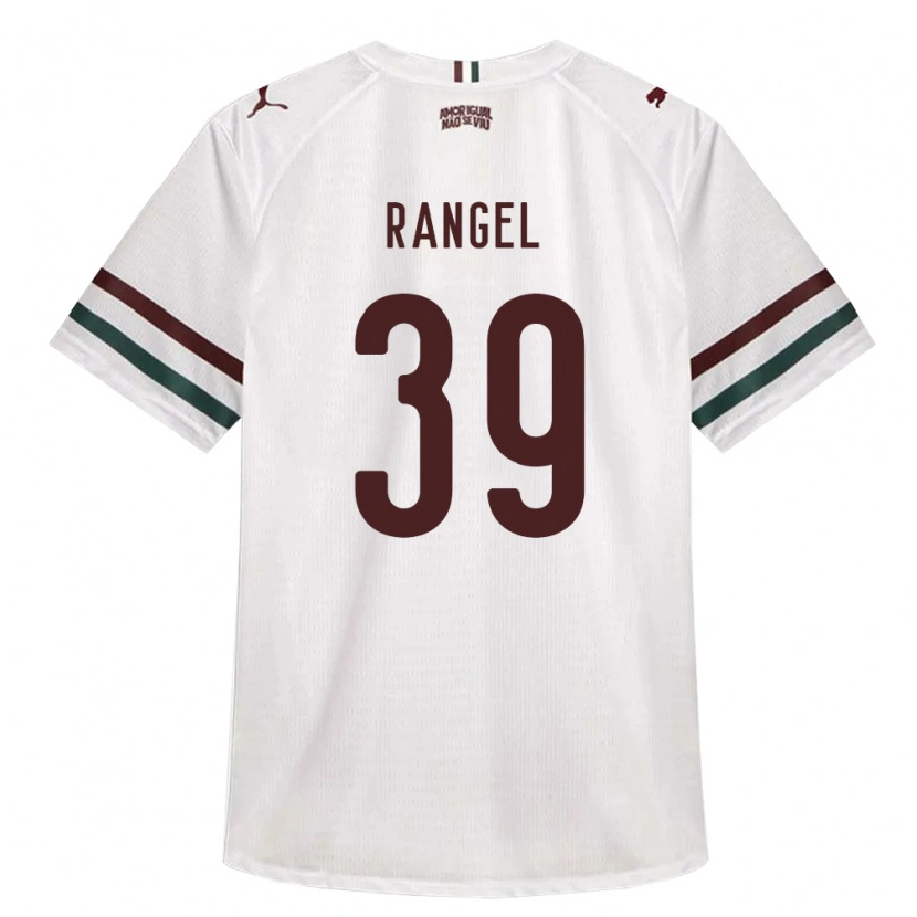 Danxen Børn Pedro Rangel #39 Hvid Grøn Vinrød Udebane Spillertrøjer 2026/27 Trøje T-Shirt