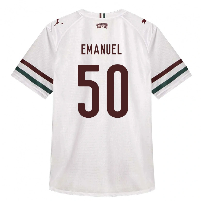 Danxen Børn Lucas Emanuel #50 Hvid Grøn Vinrød Udebane Spillertrøjer 2026/27 Trøje T-Shirt