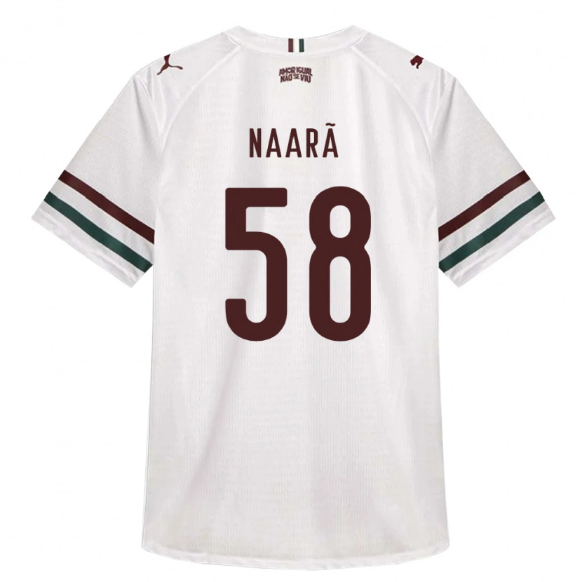 Danxen Børn Naarã Lucas Teixeira Ferreira Dos Santos #58 Hvid Grøn Vinrød Udebane Spillertrøjer 2026/27 Trøje T-Shirt