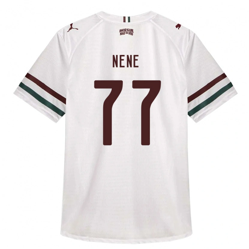 Danxen Børn Nene #77 Hvid Grøn Vinrød Udebane Spillertrøjer 2026/27 Trøje T-Shirt