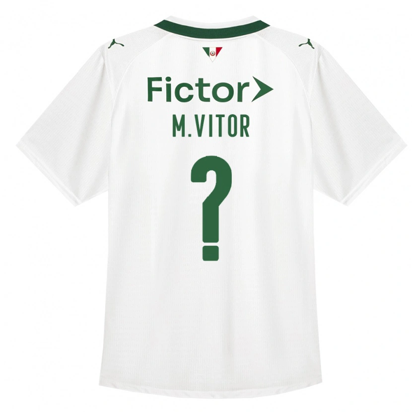 Danxen Børn Marcio Vitor #0 Grøn Hvid Udebane Spillertrøjer 2026/27 Trøje T-Shirt