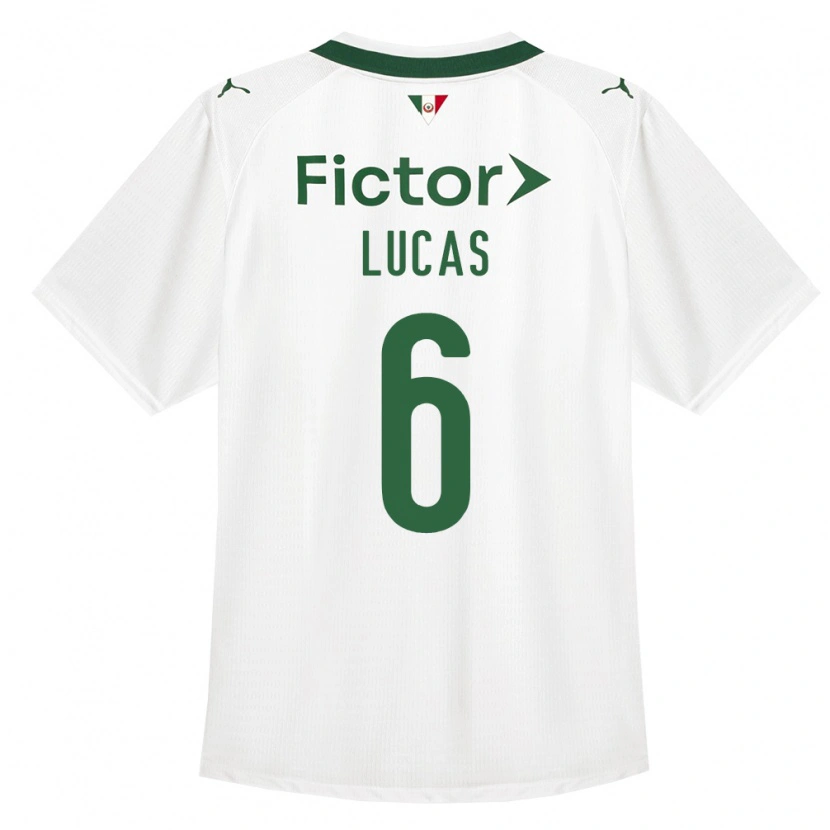 Danxen Børn André Lucas #6 Grøn Hvid Udebane Spillertrøjer 2026/27 Trøje T-Shirt