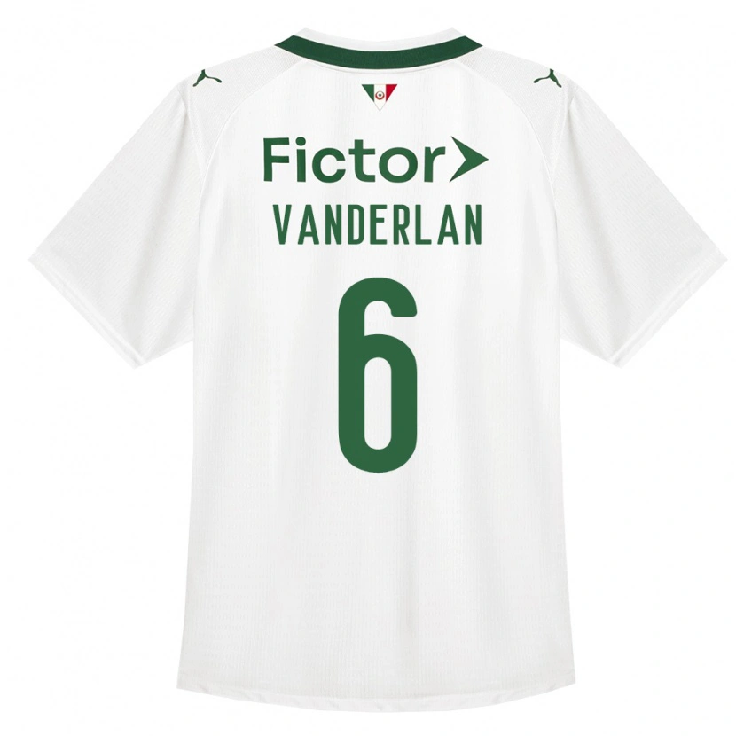 Danxen Børn Vanderlan #6 Grøn Hvid Udebane Spillertrøjer 2026/27 Trøje T-Shirt