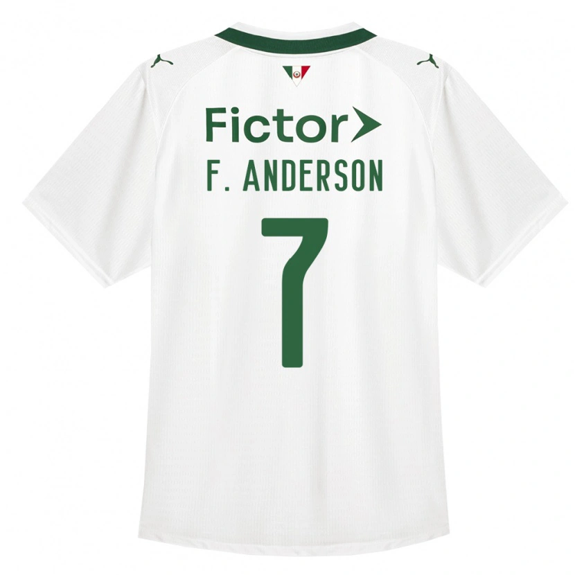Danxen Børn Felipe Anderson #7 Grøn Hvid Udebane Spillertrøjer 2026/27 Trøje T-Shirt