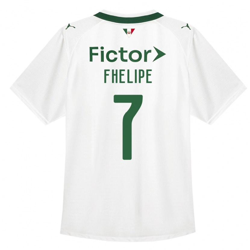 Danxen Børn Luis Fhelipe #7 Grøn Hvid Udebane Spillertrøjer 2026/27 Trøje T-Shirt
