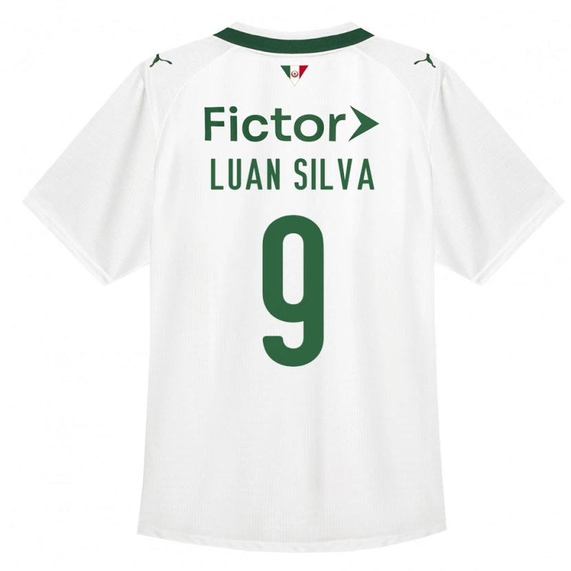 Danxen Børn Luan Silva #9 Grøn Hvid Udebane Spillertrøjer 2026/27 Trøje T-Shirt