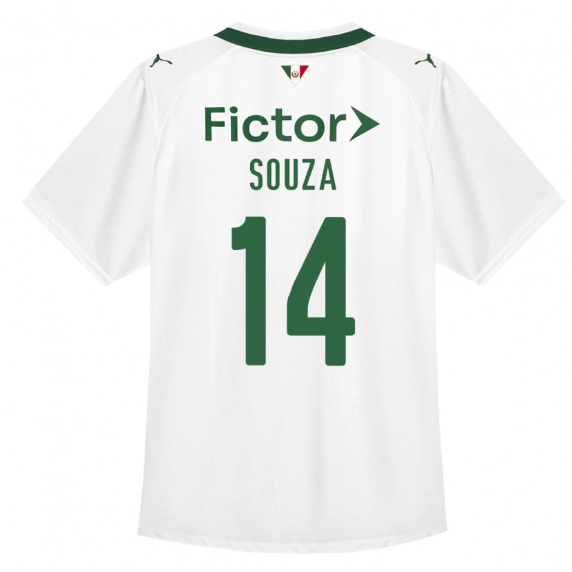 Danxen Børn Luiz Fernando #14 Grøn Hvid Udebane Spillertrøjer 2026/27 Trøje T-Shirt