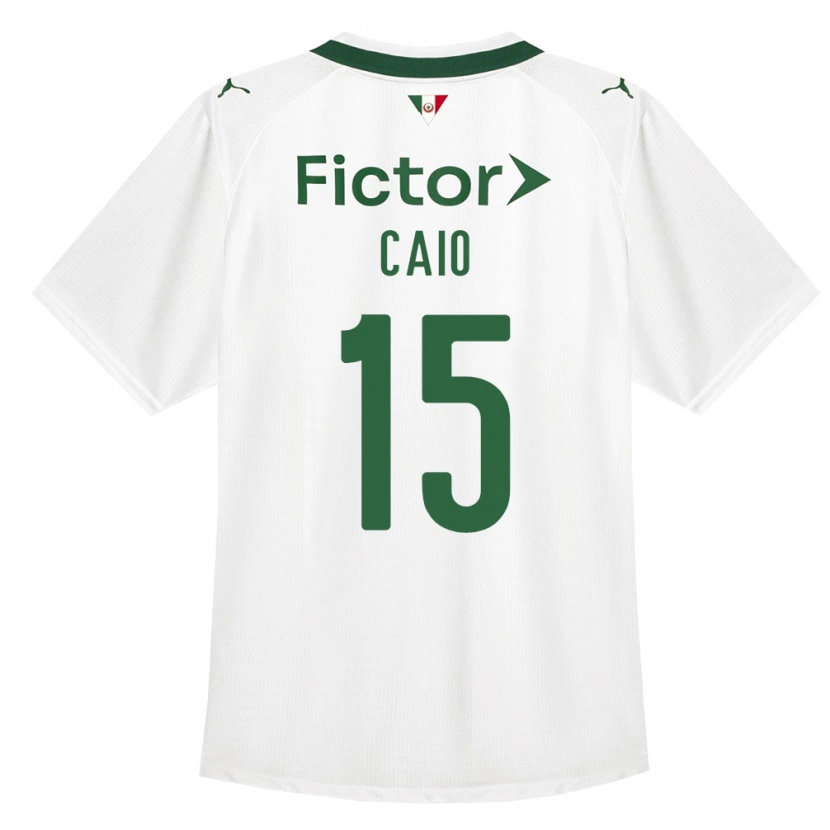 Danxen Børn Caio Matheus De Alcântara Lima #15 Grøn Hvid Udebane Spillertrøjer 2026/27 Trøje T-Shirt