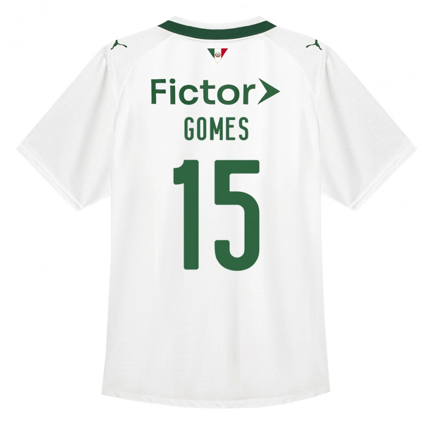 Danxen Børn Bianca Gomes #15 Grøn Hvid Udebane Spillertrøjer 2026/27 Trøje T-Shirt