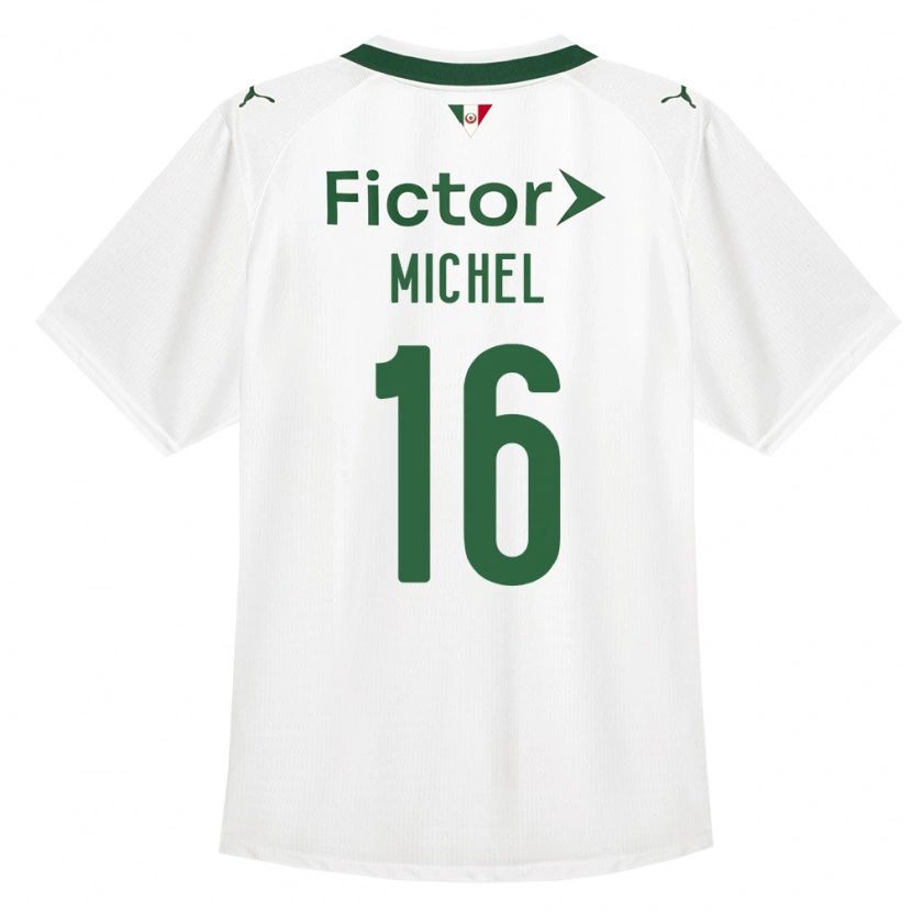 Danxen Børn Michel Cavalcante Fonseca Da Silva #16 Grøn Hvid Udebane Spillertrøjer 2026/27 Trøje T-Shirt
