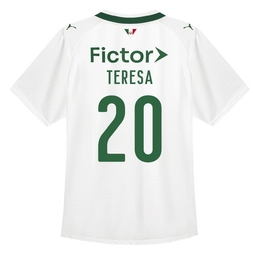 Danxen Børn Felipe Teresa #20 Grøn Hvid Udebane Spillertrøjer 2026/27 Trøje T-Shirt