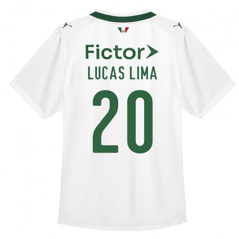 Danxen Børn Lucas Lima #20 Grøn Hvid Udebane Spillertrøjer 2026/27 Trøje T-Shirt